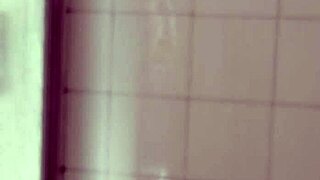 I shave my big dick in the bathroom