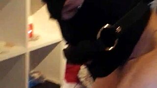 man sucking big cock from transsexual beauty