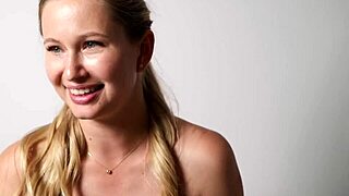 Beautiful woman inserts fingers into her wet ass