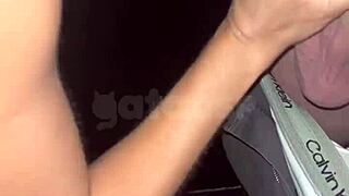 Wife Gives To Well-Endowed Guy In Swing Cabin For Cuckold.