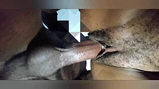 african big booty babe getting close up creampie on her ass 💦