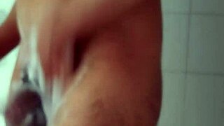 I shave my big dick in the bathroom