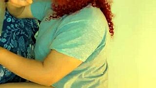 sucking big black dildo slow and sloppy in crossdressing play