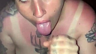 Sunburn And Deepthroat Blowjob!