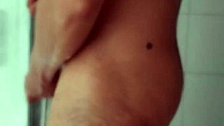 I shave my big dick in the bathroom