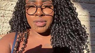 Young Black Girl Masturbating Creamy Pussy