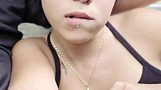 Crazy Latina Student Does Something Wild While Driving