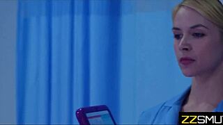 sketchy nurses lick pussy and have lesbian sex with patient in shady hospital