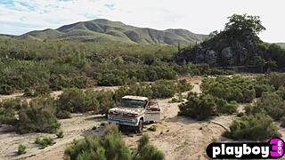 Small tits milf model carmen nikole exposes stunning body outdoors