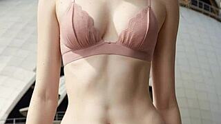 Modeling In Lingerie And Underwear At The Sydney Opera House