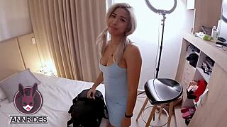 The photographer's taking advantage of me blonde lick ass riding rough