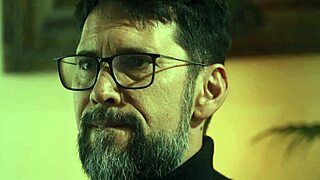 Dominant husband controls ebony milf wife in threesome group sex.