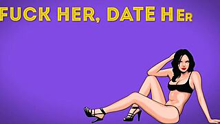 brunette says, 'let's have a hardcore lesbian romp'