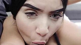 Crazy Latina Student Does Something Wild While Driving