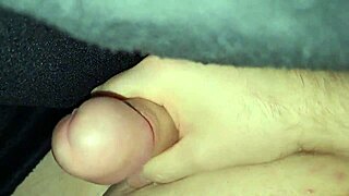 Chubbykaot lies in bed watching porn, her curvy belly exposed as she masturbates solo.