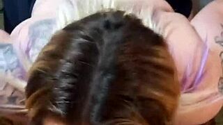 Blonde Girlfriend Sucks Too Hard