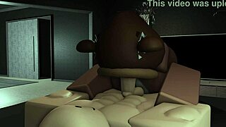 Bear Girl Dominates His Boyfriends Cock