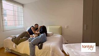 scarlett and chanel play with new tantaly fuck doll