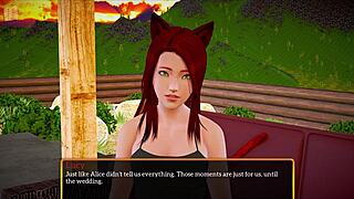 my new family 475 - that teen brunette with big tits playing games and getting her ass fucked