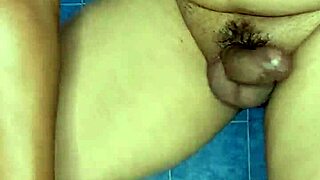 Neighbor's panty model dances in lingerie with dildo