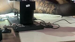 pussy machine operator makes milf squirt with huge toy