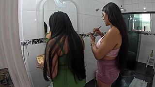 Com Duas Gostosas A Bagunca E Dobrada Nessa Casa Dos Sonhos - Maju Fagundes E Milena Queiroz