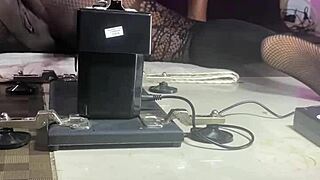 pussy machine operator makes milf squirt with huge toy