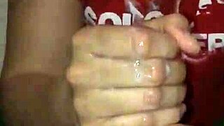 Big cock strokes huge load