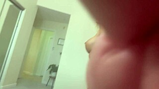 Bronzed brazilian babe from beach enjoys big cock creampie bent over