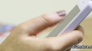 Spicy Beauty Gets Sperm Shot On Face