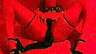 Karenkiss faces a line of dick at the glory hole taking cum in her pussy