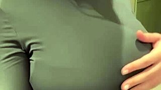 Jerking Off On Stepmom's Big Milky Tits