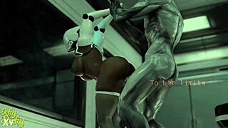 huge ass female robot gets plowed by hung alien part 3