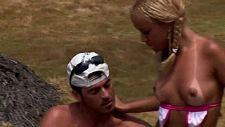 Barbie Banks Blonde Girlfriend Wants Ass Filled Outdoors