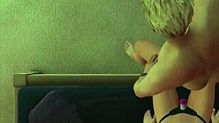 Girl pegs guy at house party.