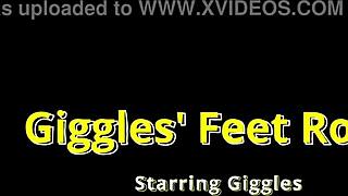 Giggles' Feet Get Soaked at Beach!