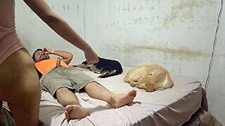 bailarina latina folla polla primo con sentones