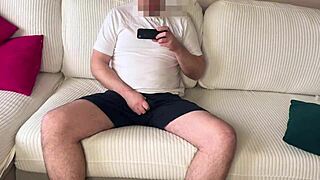 Stepmom Catches Stepson Masturbating And Helps Him Cum