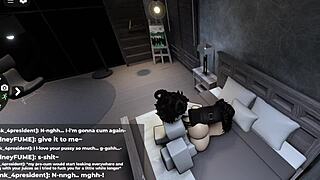 그 로블록스 년 정액 좋아해 흠뻑 젖음!