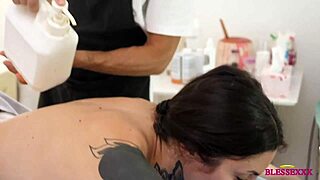 busty married milf teacher gets a huge cock massage from brunette guy