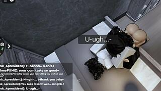 그 로블록스 년 정액 좋아해 흠뻑 젖음!