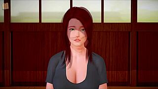 my new family adventure with redhead and big tits