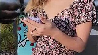 Beautiful 18yo Alice Marin Accepts BDSM Photos Outdoors!