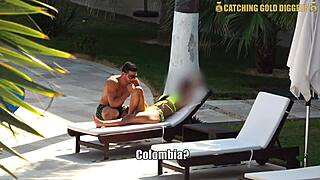 super sexy venezuelan model in jacuzzi and shower