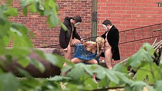 deniska, what perverted games are you playing with those masked men outside?