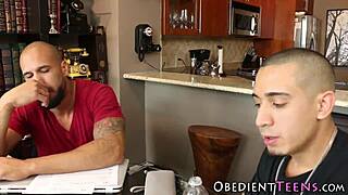 Teen Dominated By Two Monster Cocks In Rough Fetish Scene