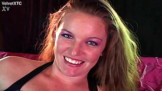 Glass pink introduces a redhead in a casting interview!