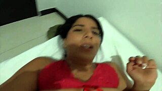 latina whore takes huge monster cock rough in pov with cumshot dripping off her pussy