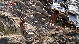 Horny chick exclaims, Yes! as stranger fucks her on the beach!