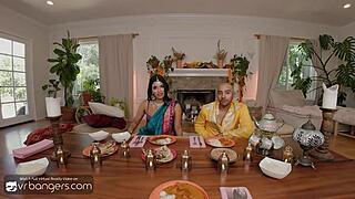 Vr bangers horny indian wife deeply sucks your big cock and cheats on her husband with you 😈